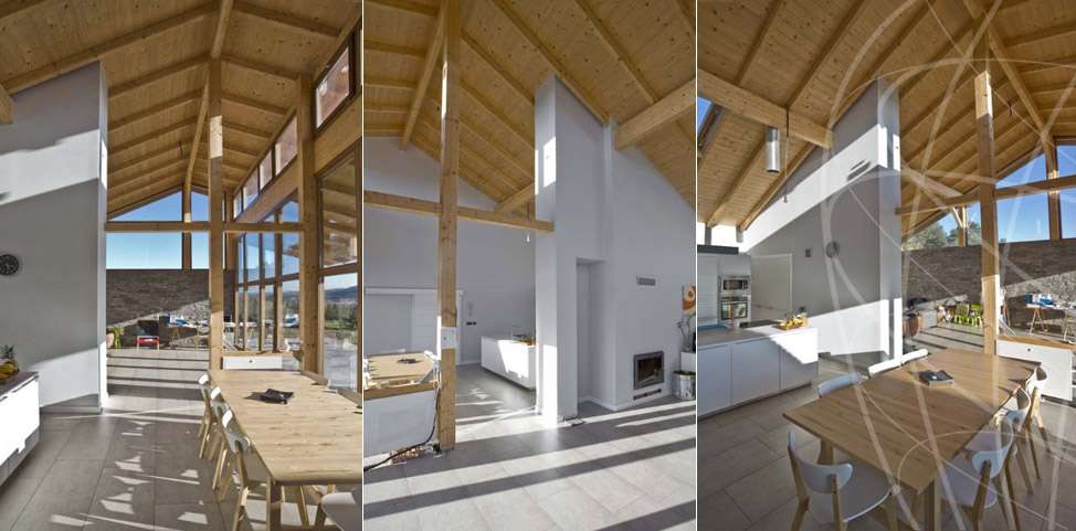 Construcción Bioclimatica: madera bioconstrucción en fibra corcho
