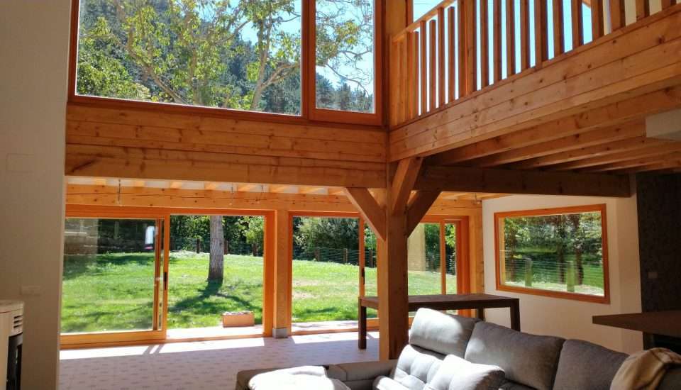 Entramado ligero madera, bioconstruccion bioclimatica